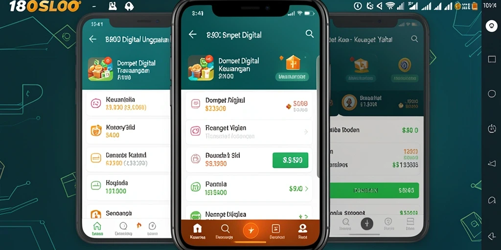 Tampilan antarmuka aplikasi 180SLOT yang modern dan user-friendly.