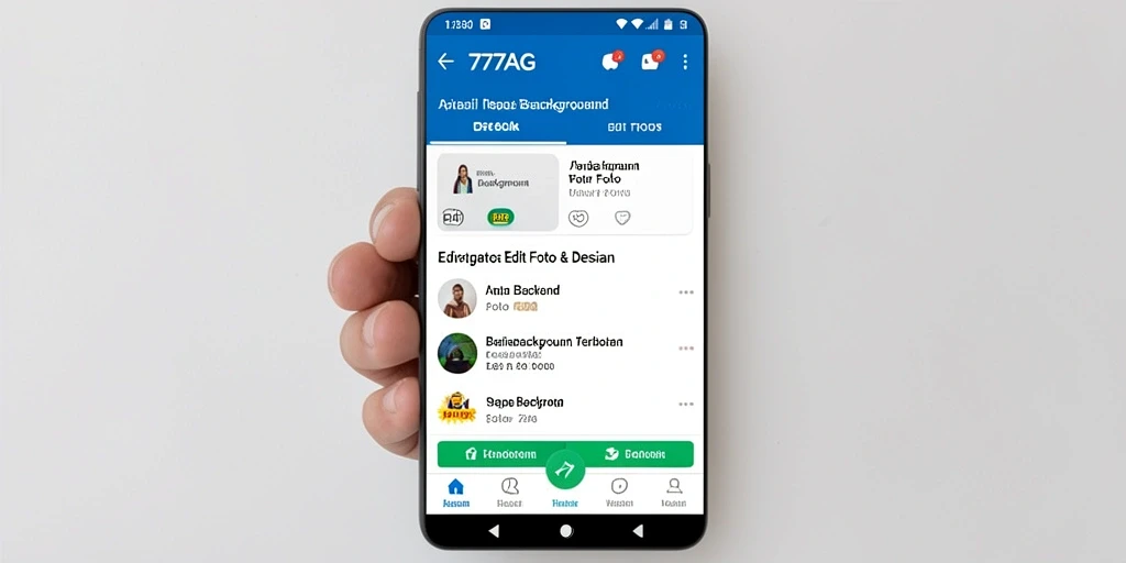 Antarmuka aplikasi 777AG untuk menghapus background dengan mudah.