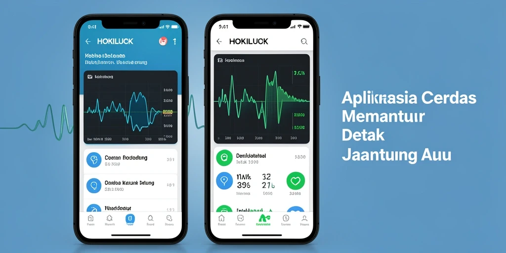 Antarmuka sederhana HOKILUCK untuk pemantauan detak jantung.