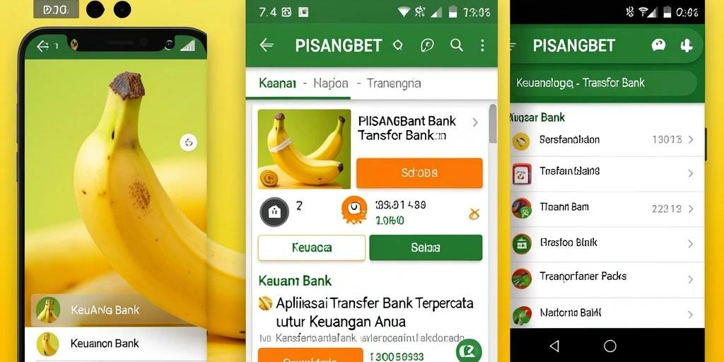 Antarmuka PISANGBET yang sederhana dan fungsional.