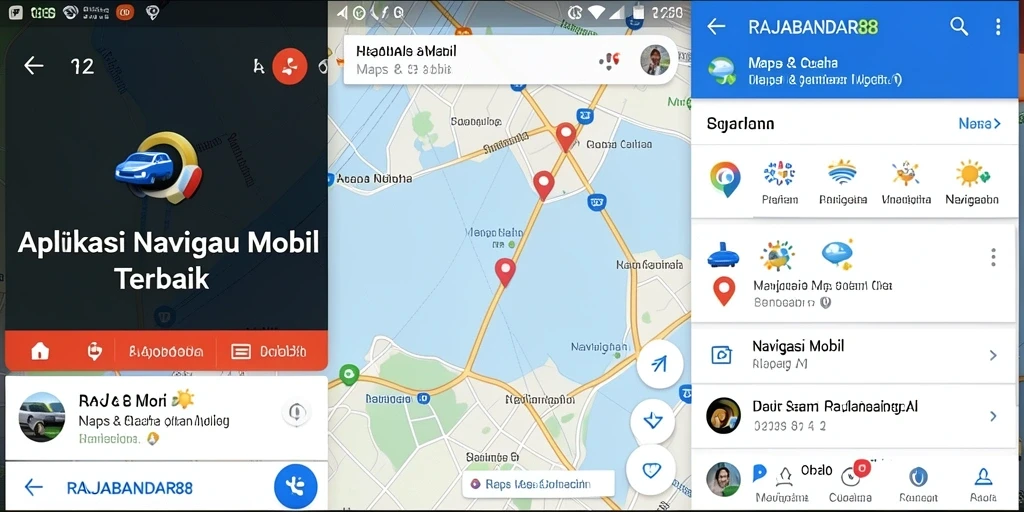 Tampilan antarmuka RAJABANDAR88 untuk Navigasi Mobil yang intuitif.