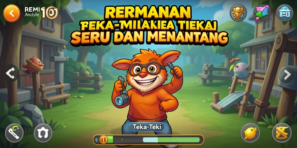 Screenshot tampilan antarmuka permainan REMI101 yang menarik dan interaktif.