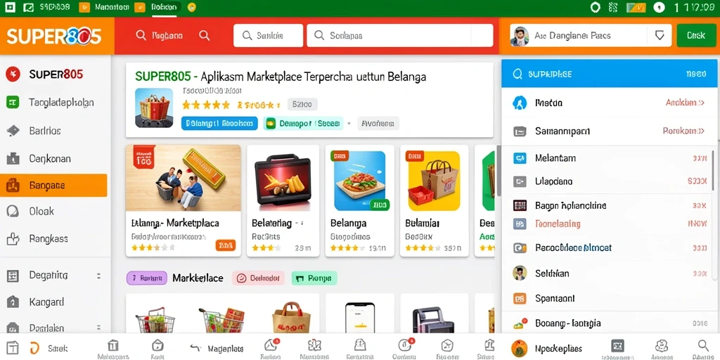 Antarmuka aplikasi SUPER805 yang intuitif dan nyaman untuk digunakan.